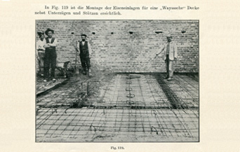 Historisches Foto Montage Eiseneinlagen